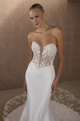 Casablanca Bridal 2617/Esme #2 Ivory/Nude/Ivory thumbnail