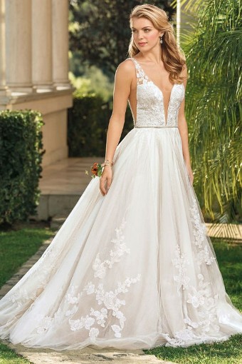 Casablanca Bridal 2348 -LNIS Bria #0 default Light Nude/Ivory/Silver thumbnail