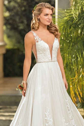Casablanca Bridal 2348 -LNIS Bria #2 default Light Nude/Ivory/Silver thumbnail
