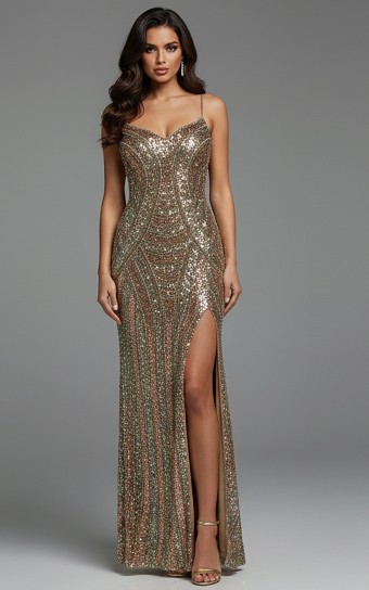 Jovani 49232A #0 default Nude/Gold thumbnail
