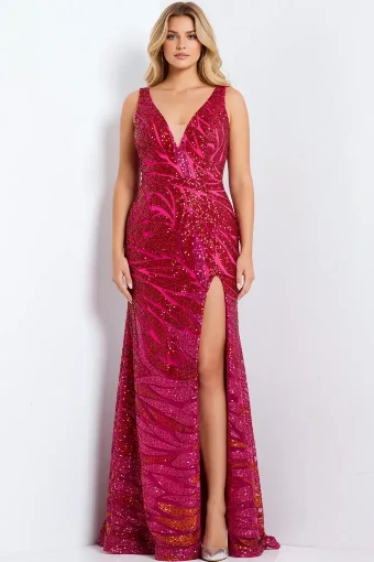 Jovani 47682 #0 default Fuchsia/Multi thumbnail